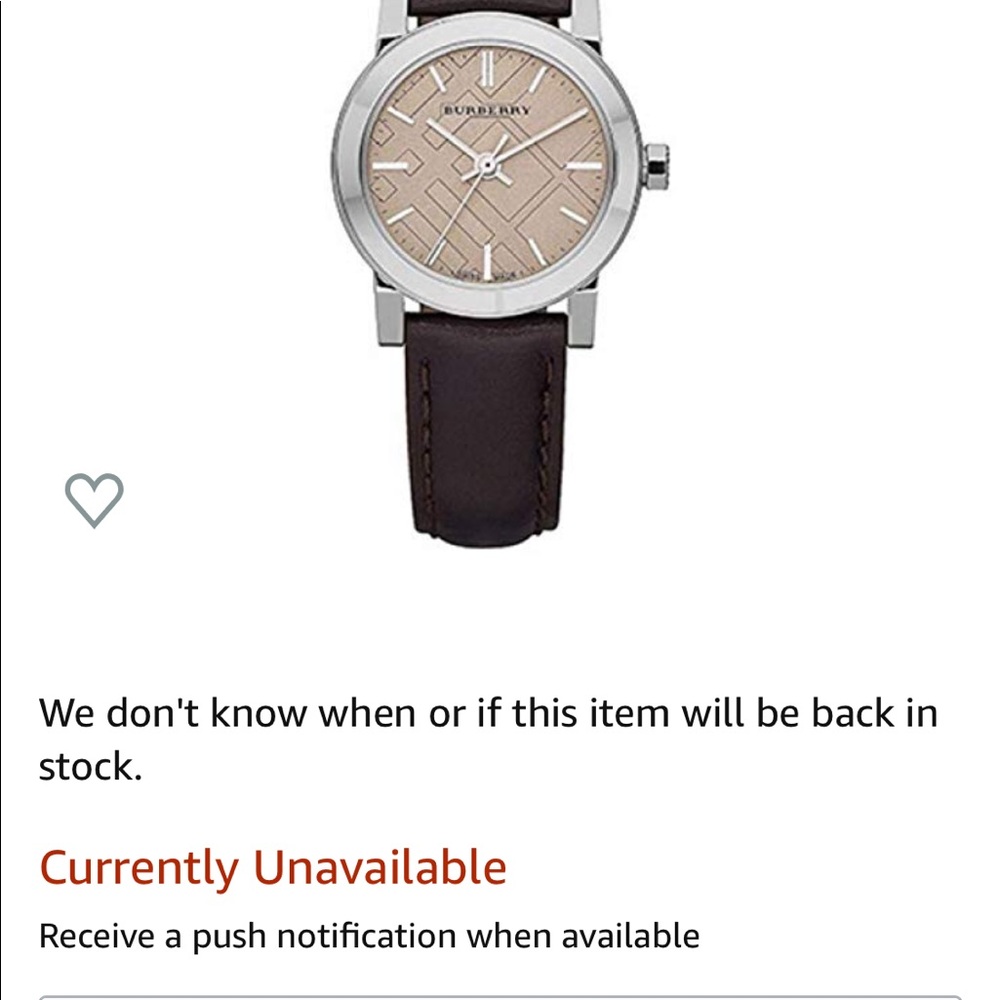 Woman’s brown leather Burberry watch - Picture 8 of 8